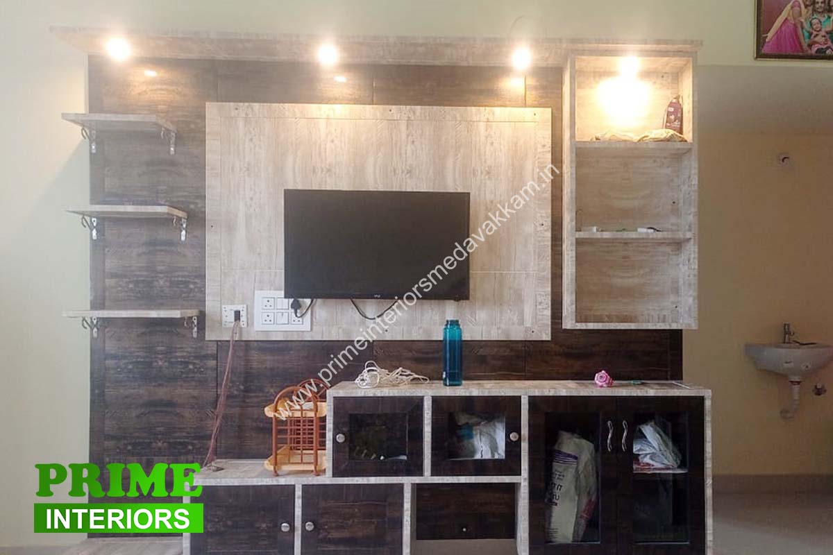 PVC TV Unit, prime interiors, medavakkam, Chennai.