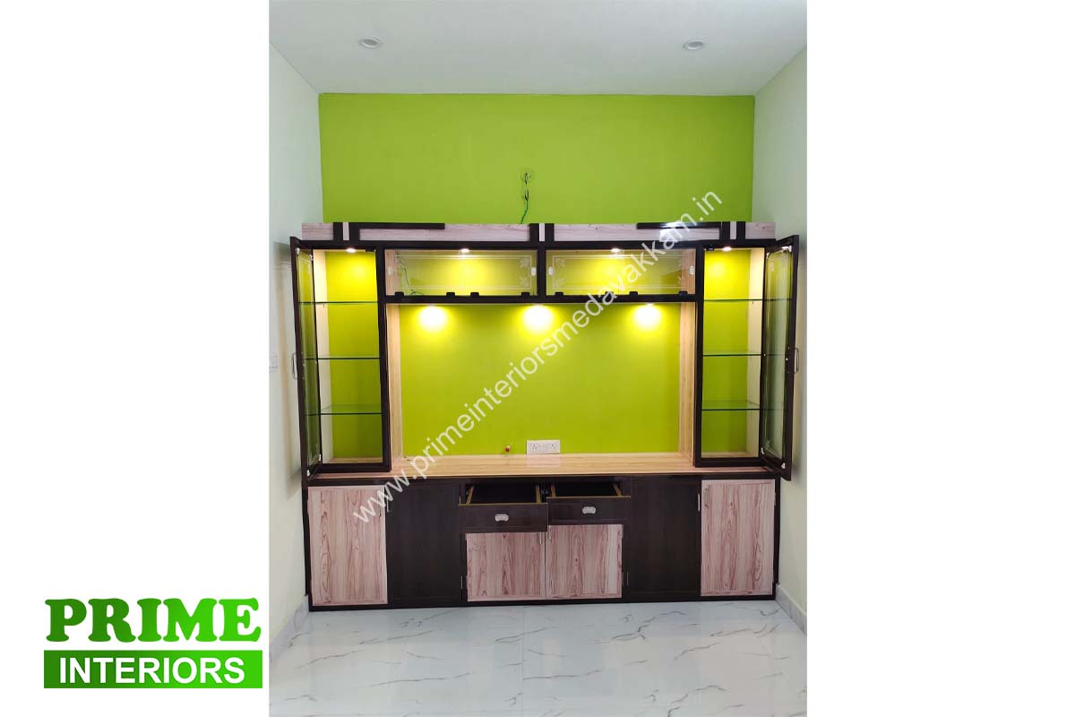 TV Stand, prime interiors, medavakkam, Chennai.