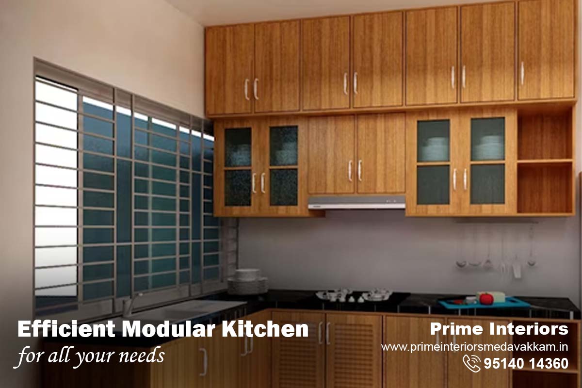 Modular kitchen, prime interiors, medavakkam, Chennai.