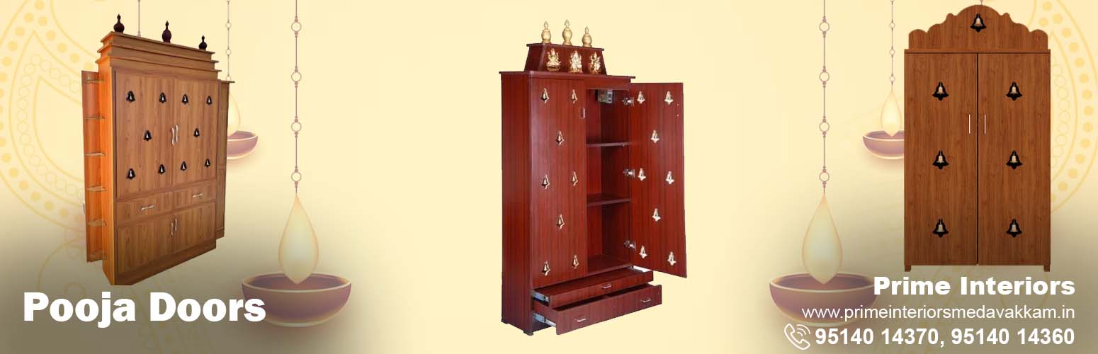 pooja doors, prime interiors, medavakkam, Chennai.