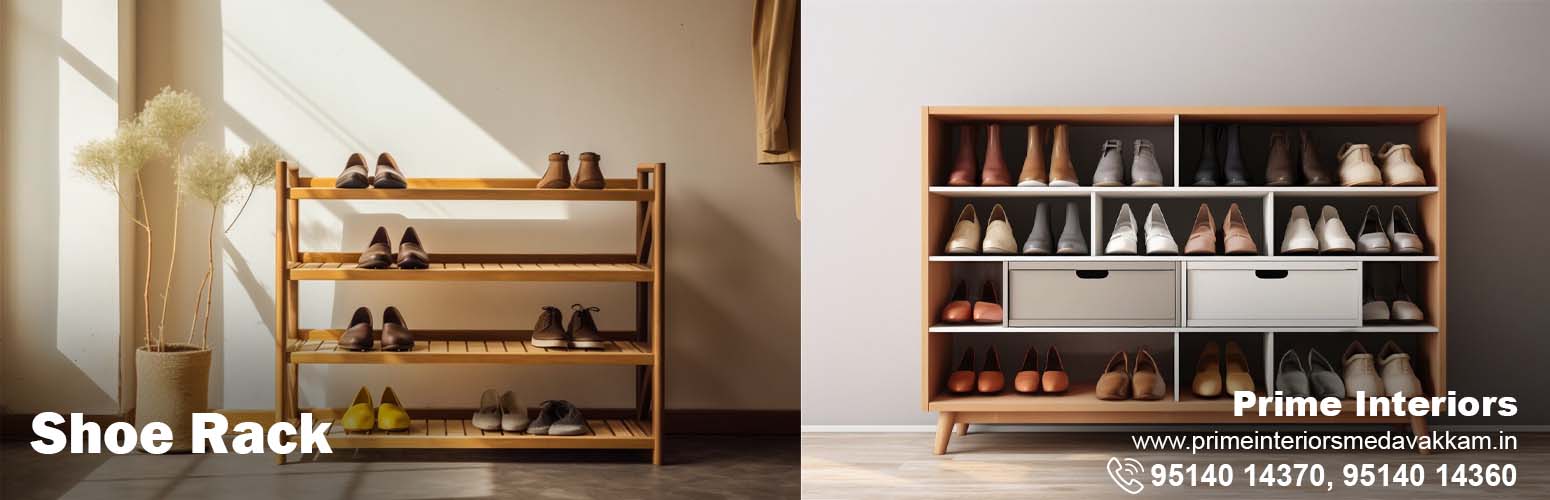 shoe rack, prime interiors, medavakkam, Chennai.