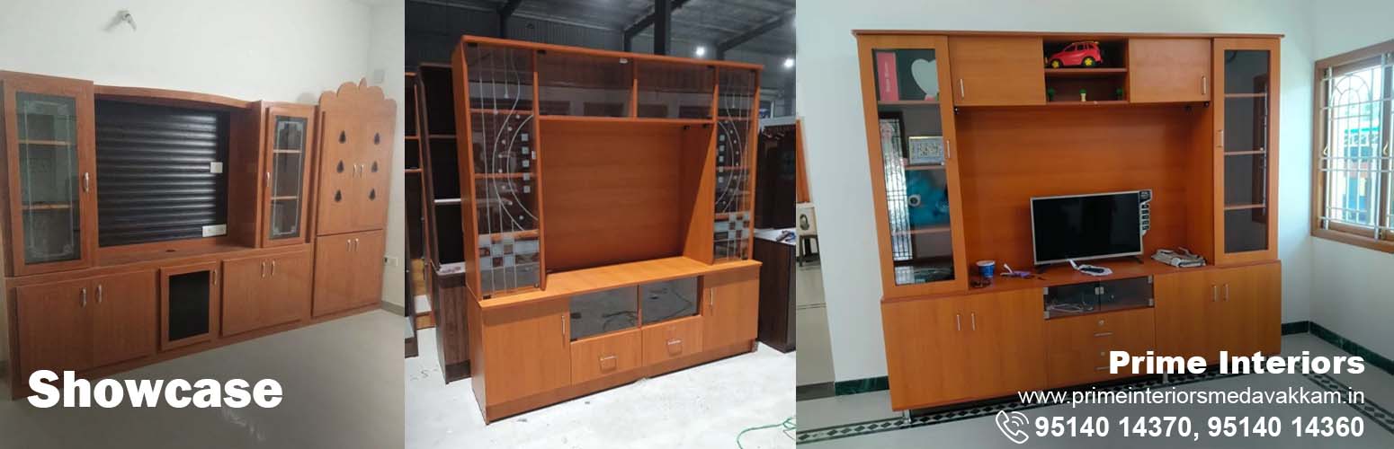showcase, prime interiors, medavakkam, Chennai.